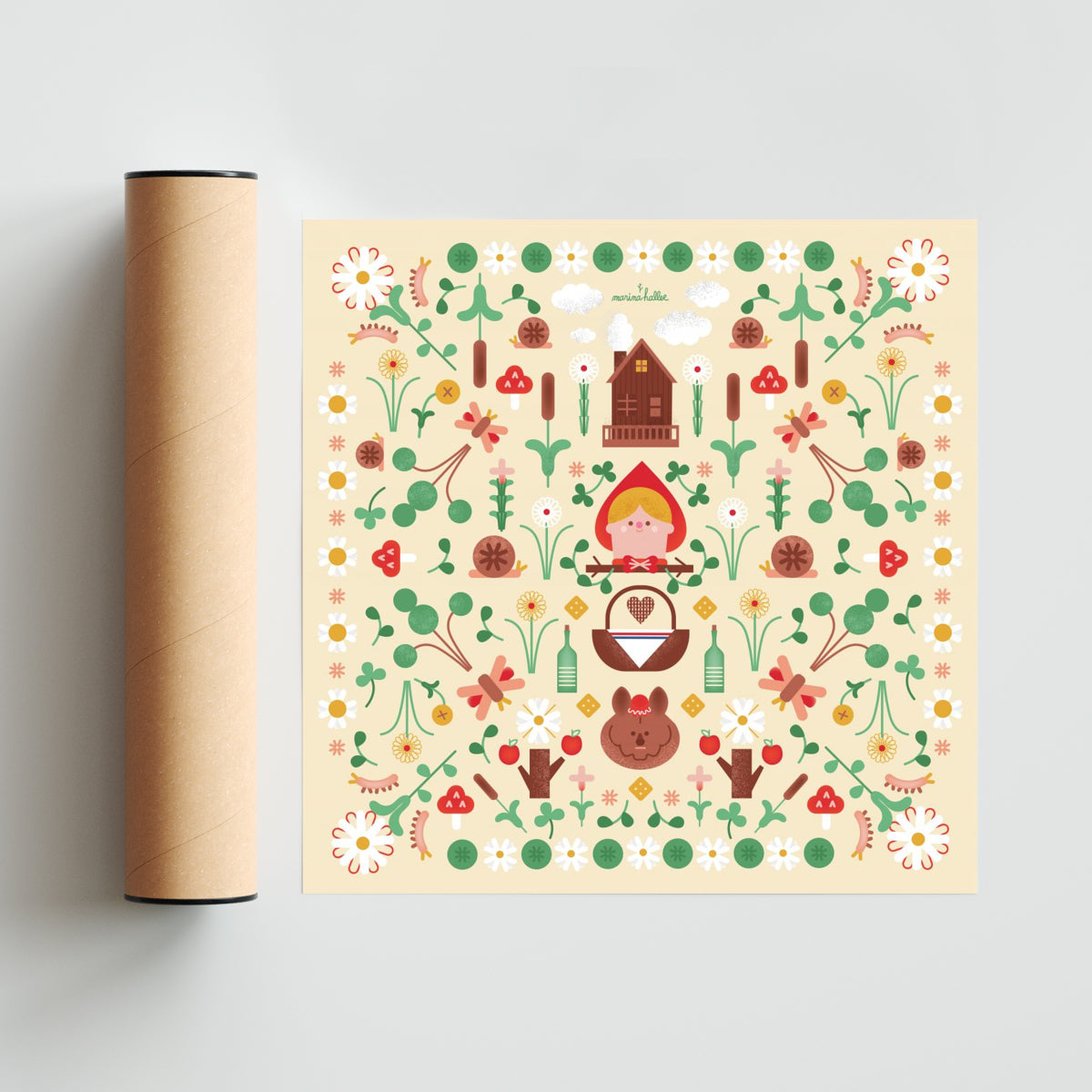 CAPERUCITA ROJA - Cuadrado solo print