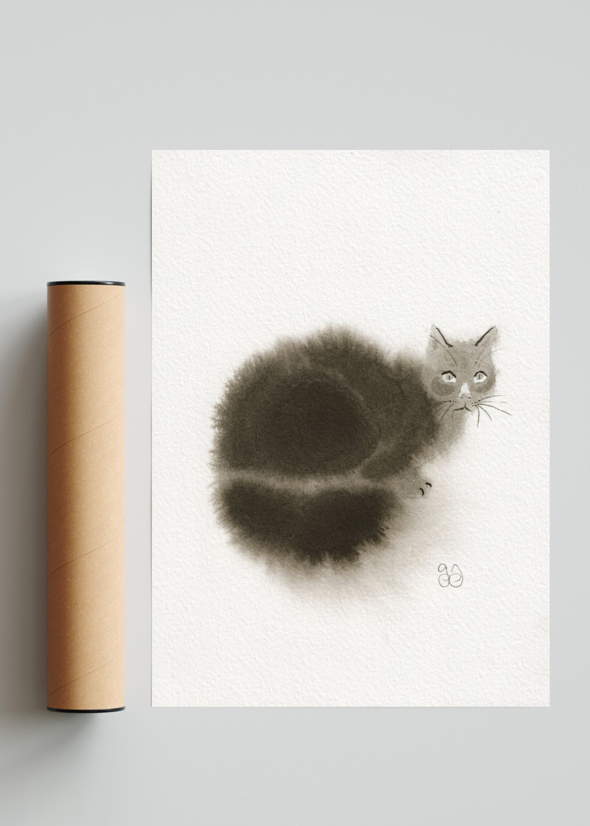 Luna negra - Retrato solo print