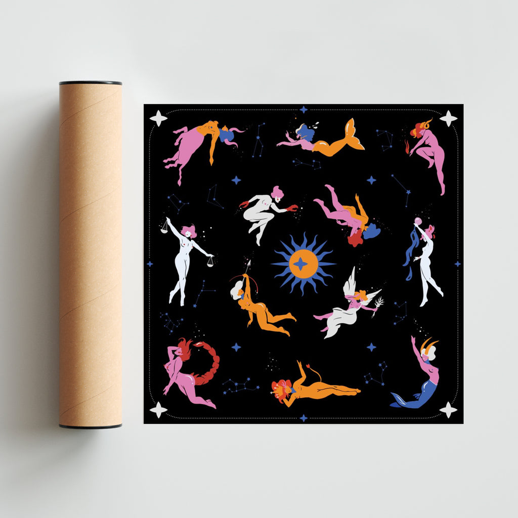 Zodíaco - Cuadrado solo print