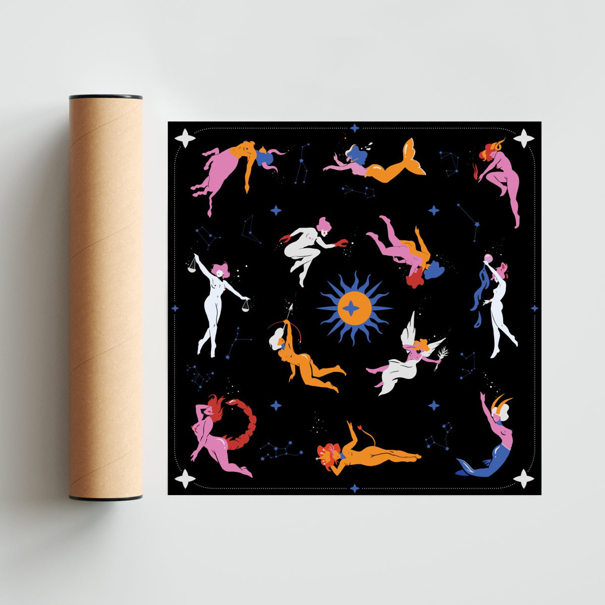 Zodíaco - Cuadrado solo print