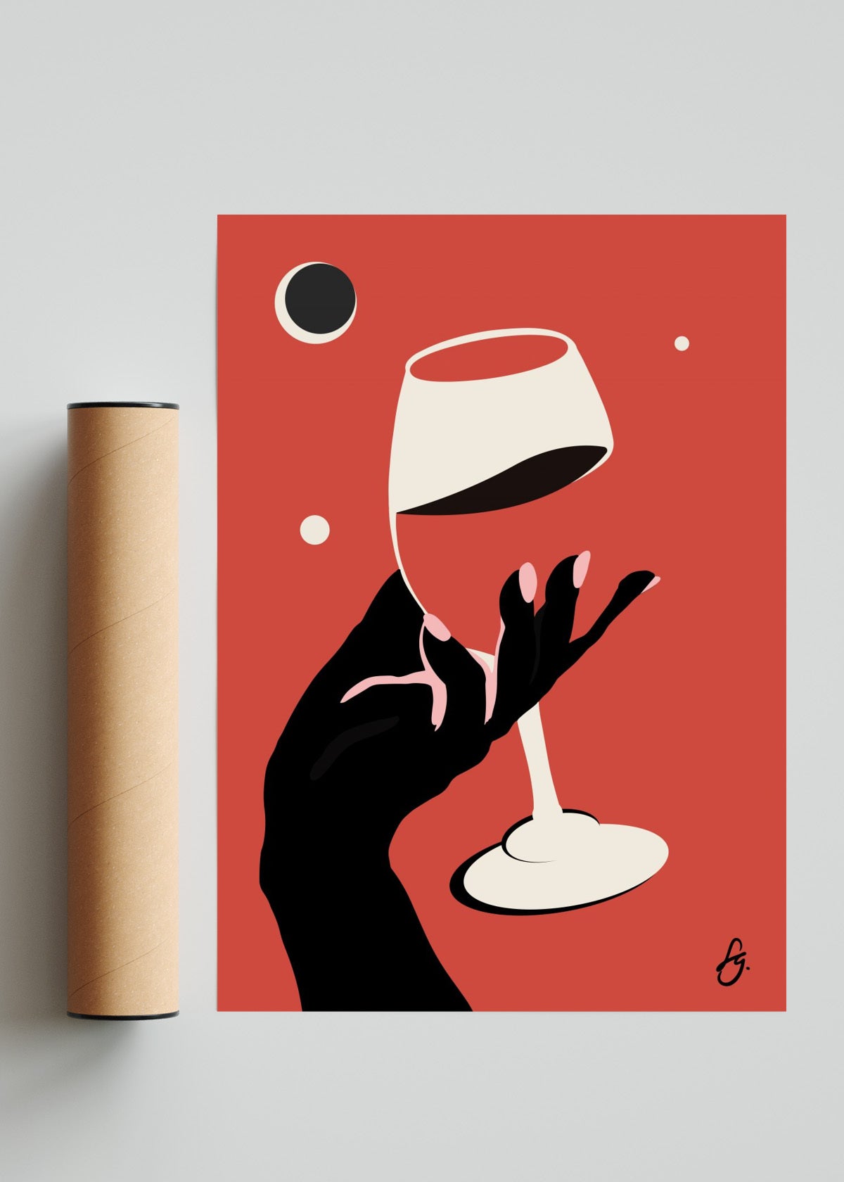 Wine Club - Retrato solo print