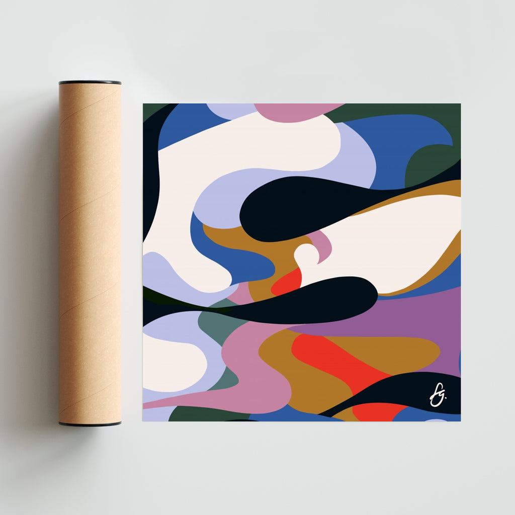 Psicodélico - Cuadrado solo print