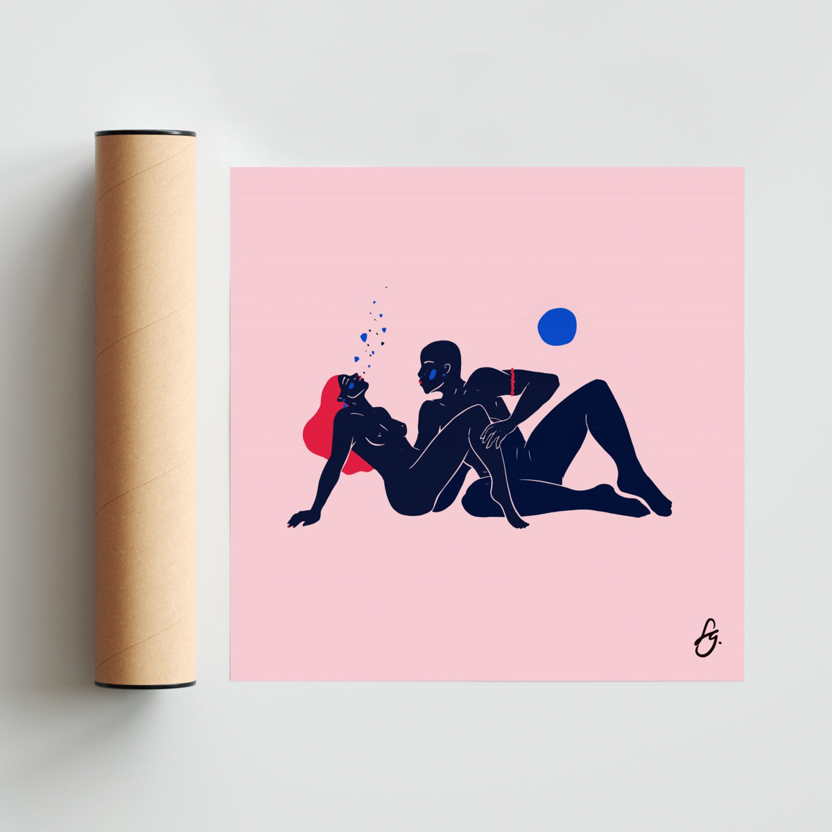 Love Me I - Cuadrado solo print