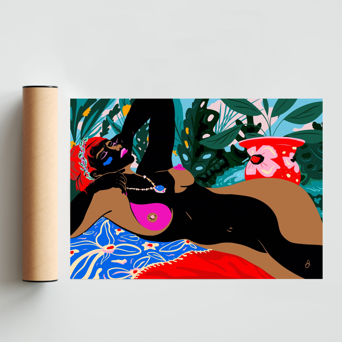El Descanso Versión Completa - Paisaje Solo print