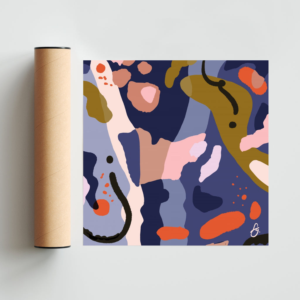 Piedras - Cuadrado solo print