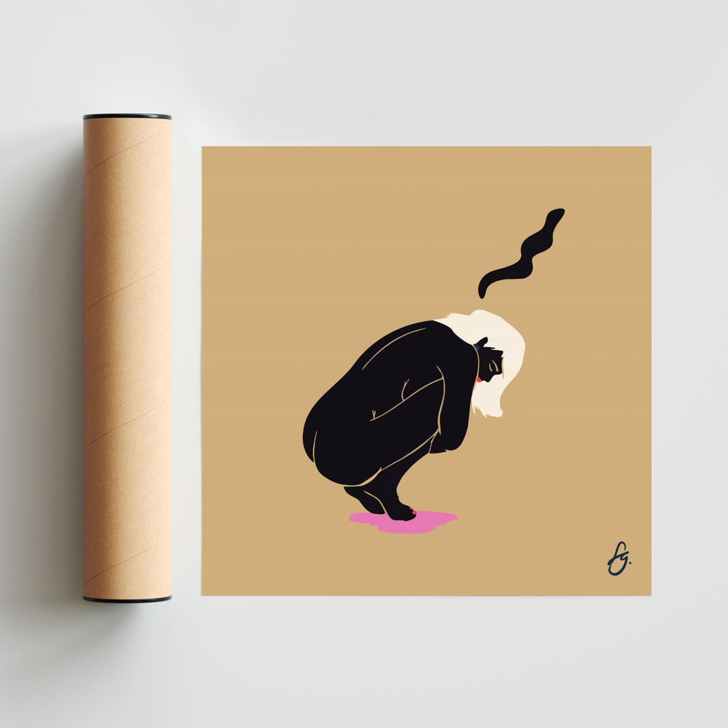 Quietecita - Cuadrado solo print