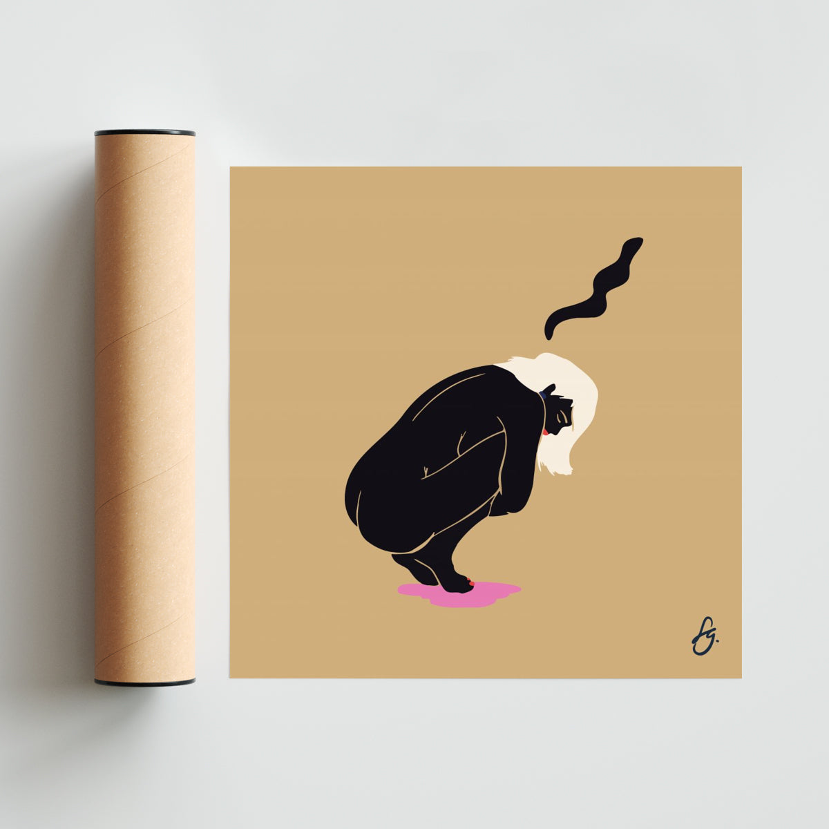 Quietecita - Cuadrado solo print
