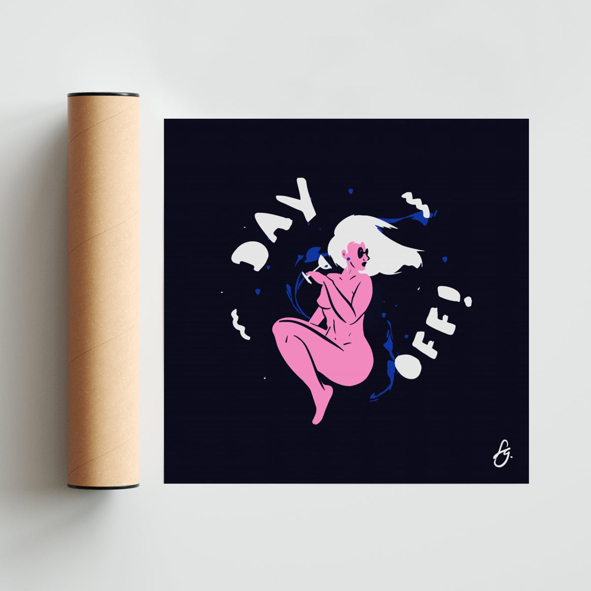 Day Off - Cuadrado solo print