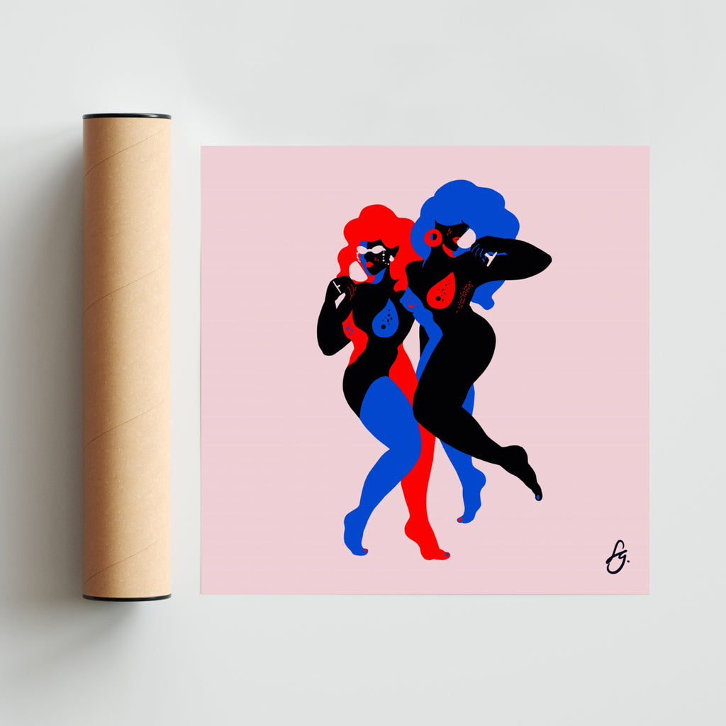 Ellas - Cuadrado solo print