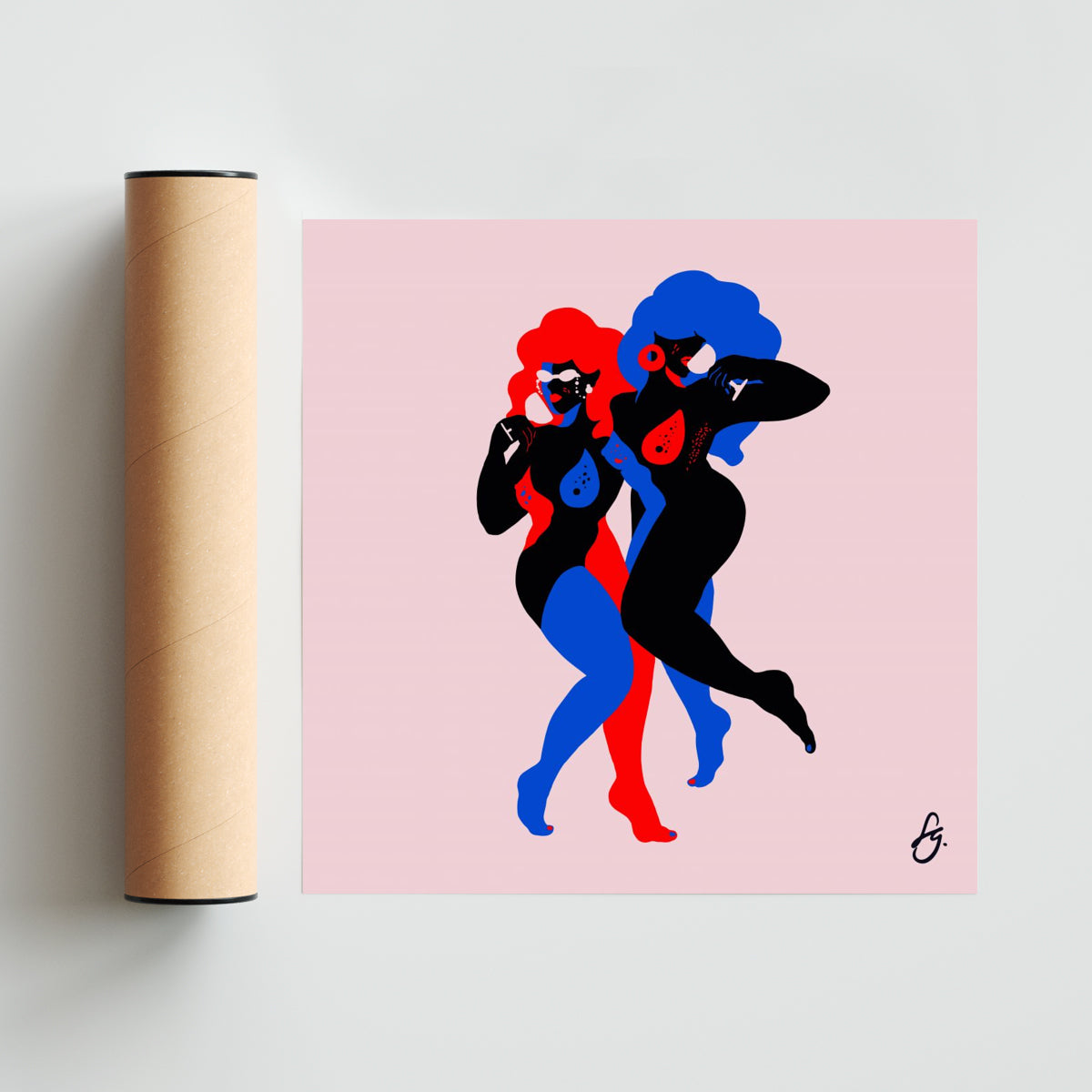 Ellas - Cuadrado solo print