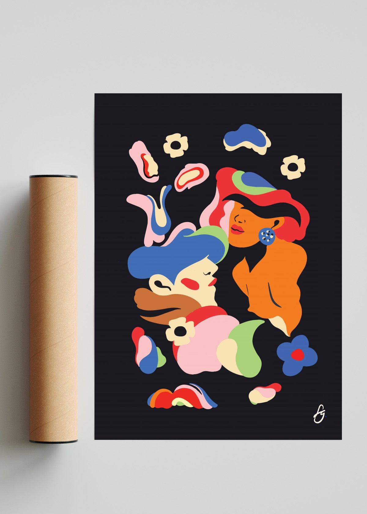 Flower Power - Retrato solo print