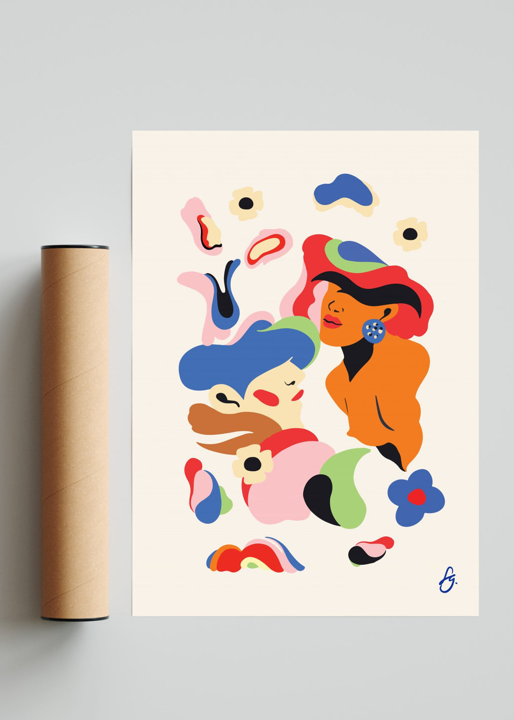 Flower Power - Retrato solo print