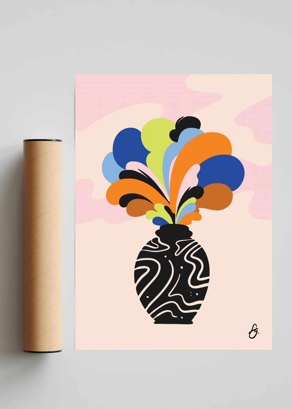 Jarrón Stella - Retrato solo print
