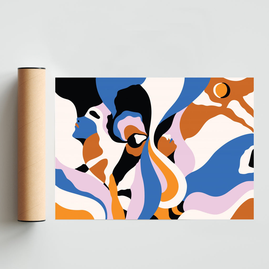 Los dos lados - Paisaje Solo print
