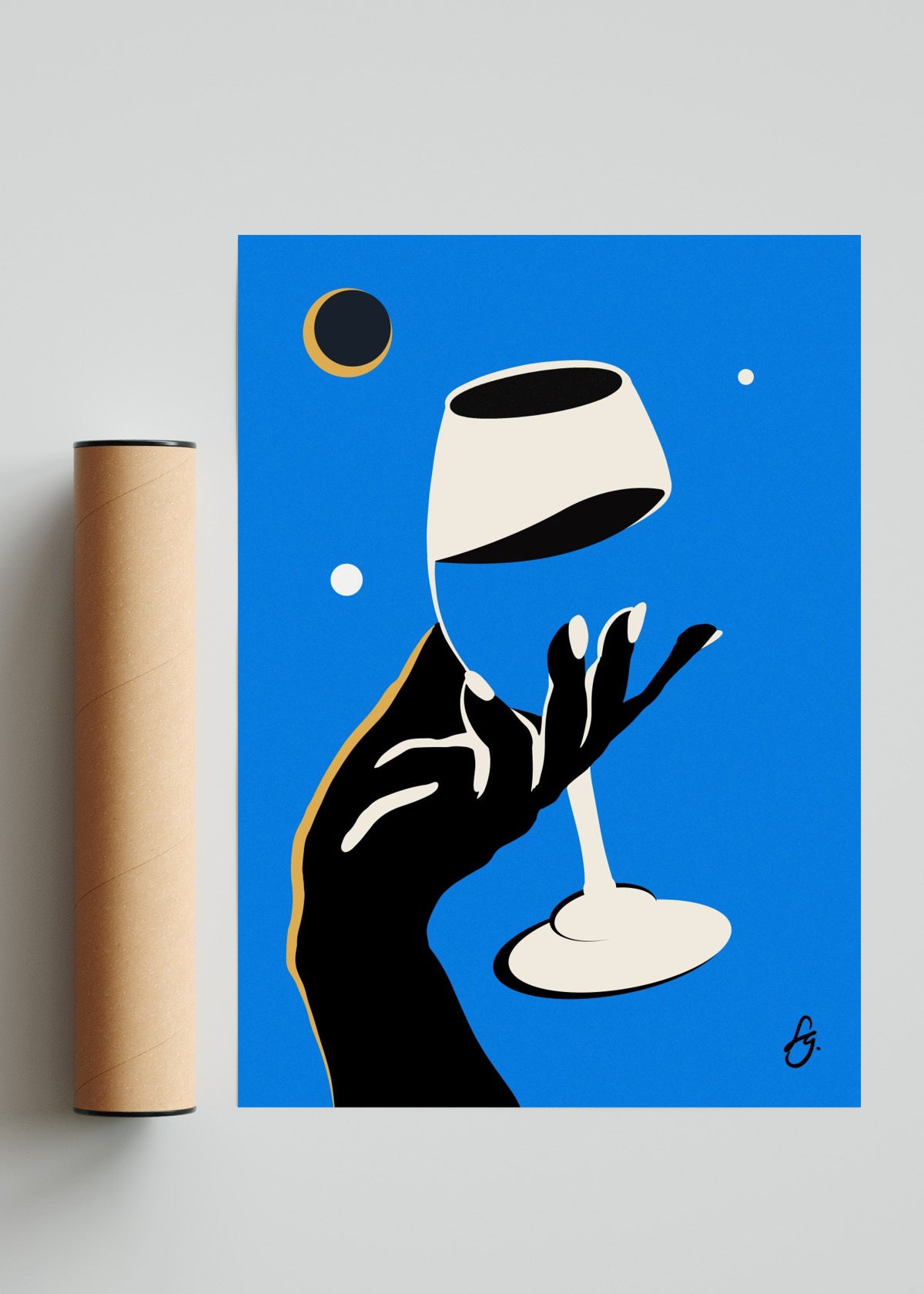 Wine Club II - Retrato solo print