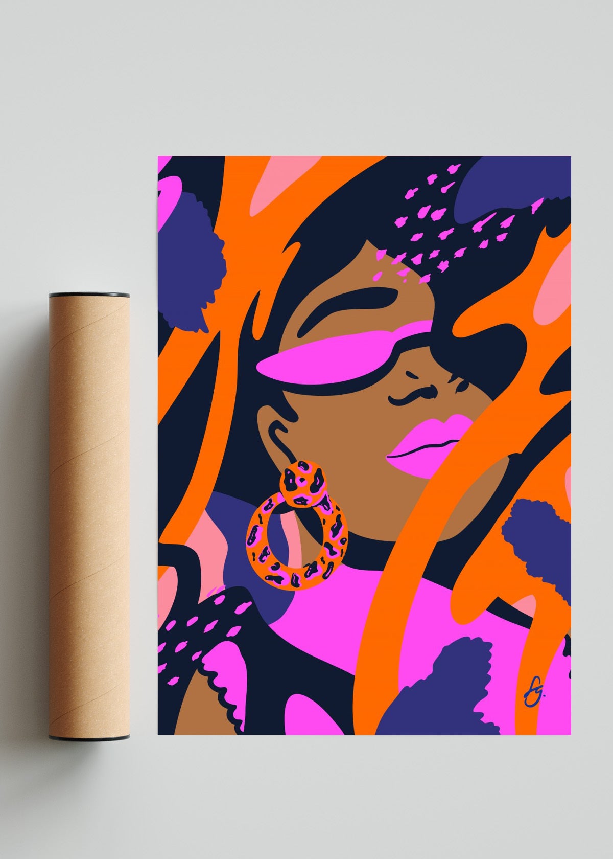 Series I_ Magenta - Retrato solo print