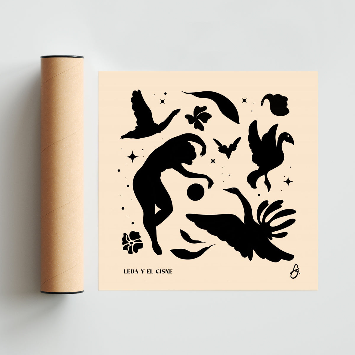Leda - Cuadrado solo print