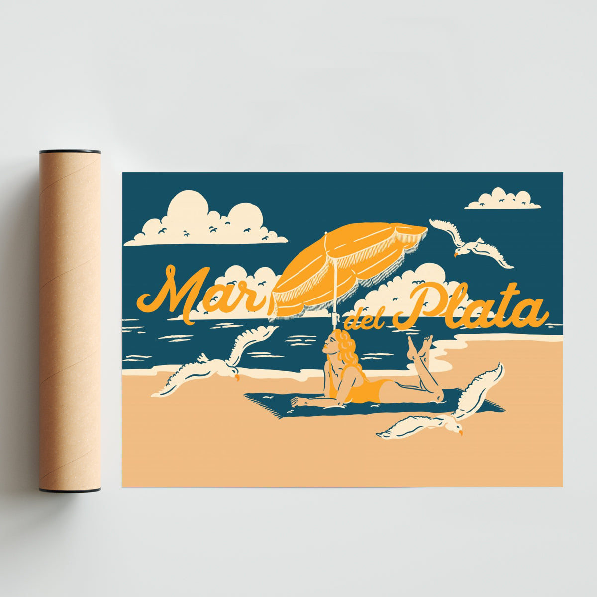 Recuerdo de mar del plata - Paisaje Solo print