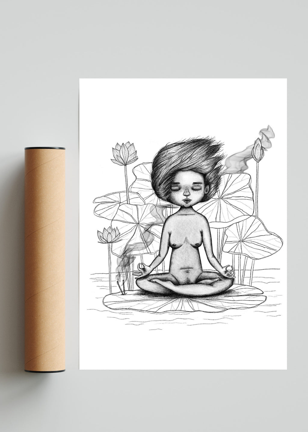 Meditación - Retrato solo print