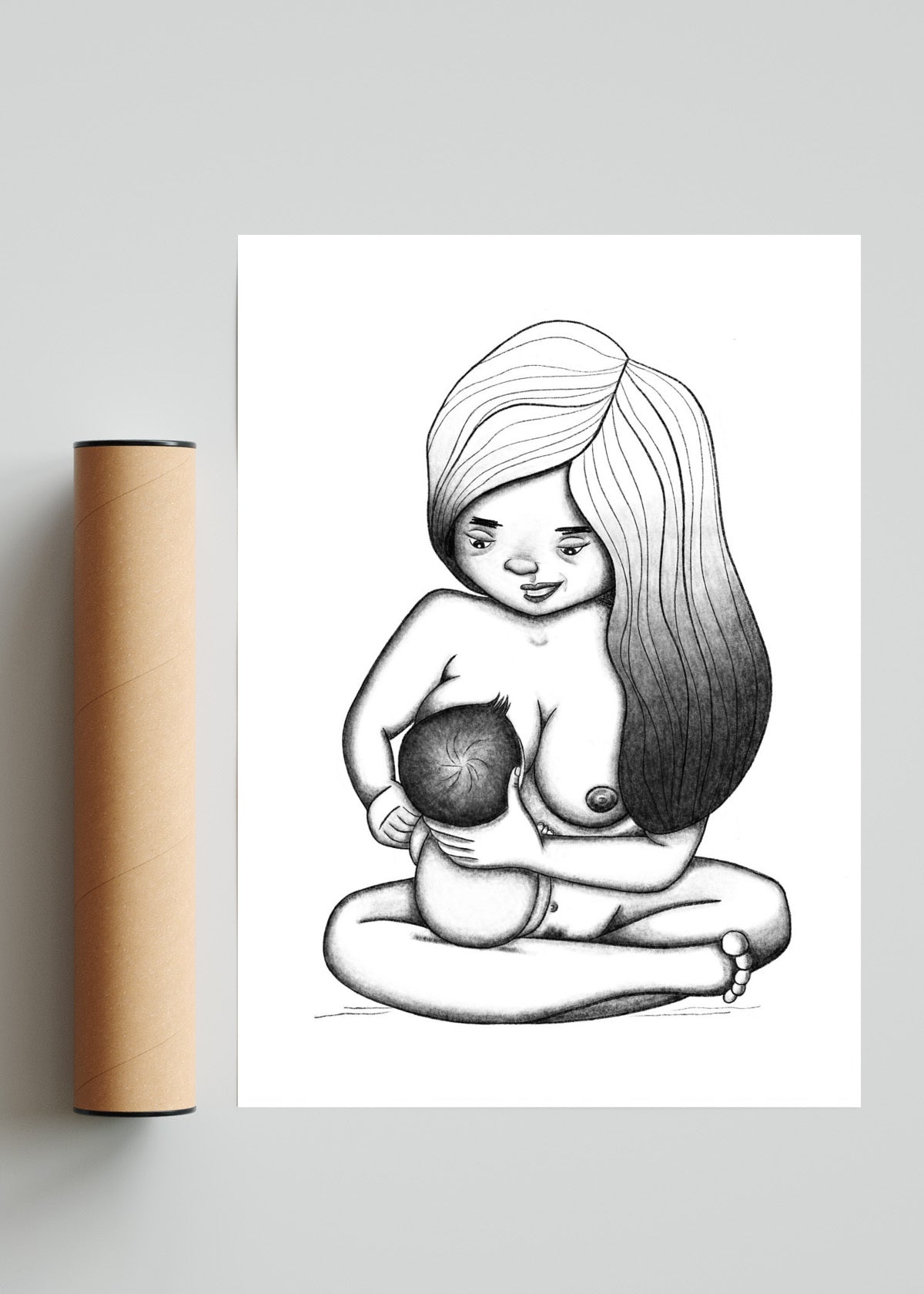 Lactancia materna - Retrato solo print