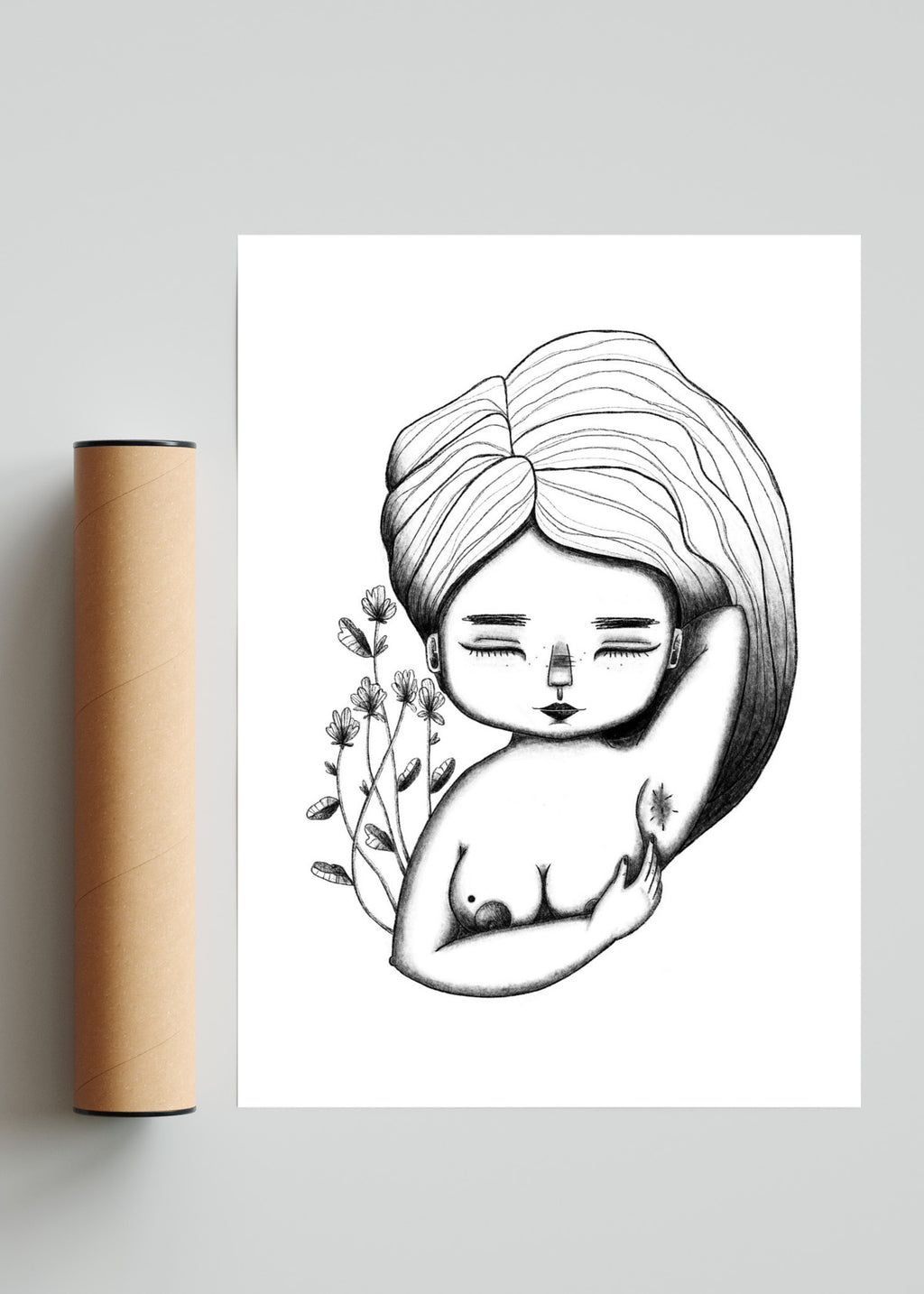 Autoexploración mamaria - Retrato solo print