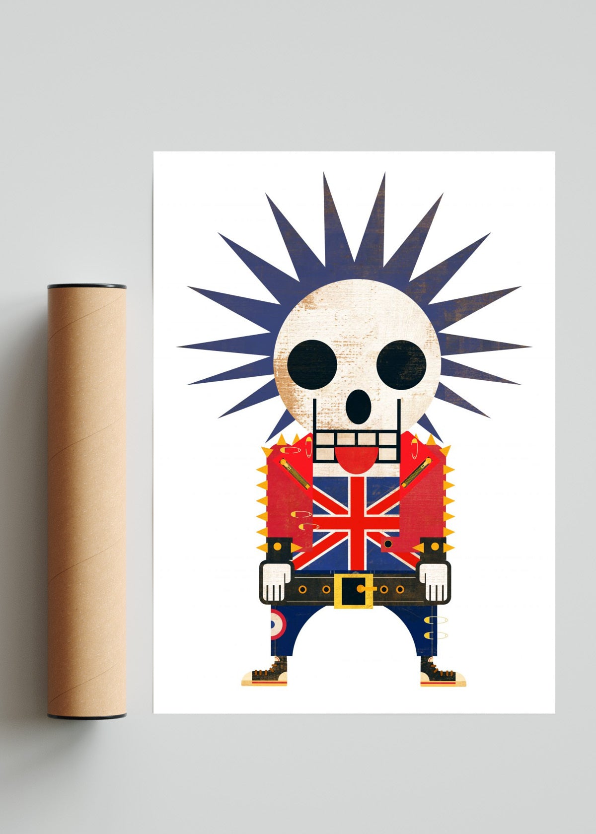 I am a punk - Retrato solo print