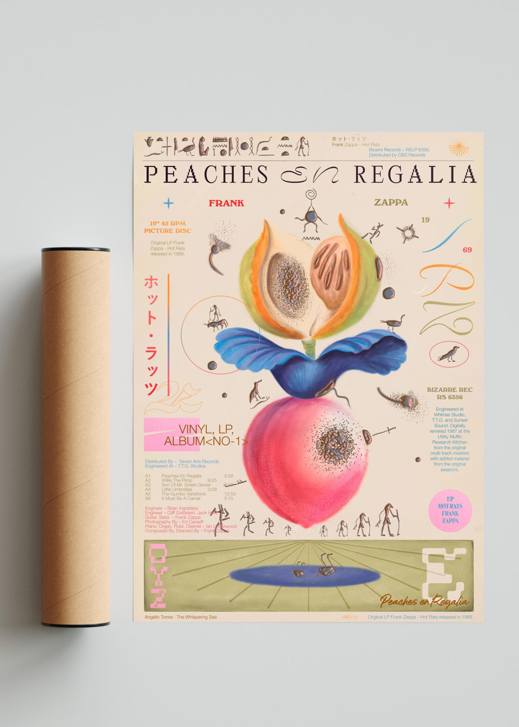 Peaches en Regalia - Retrato solo print
