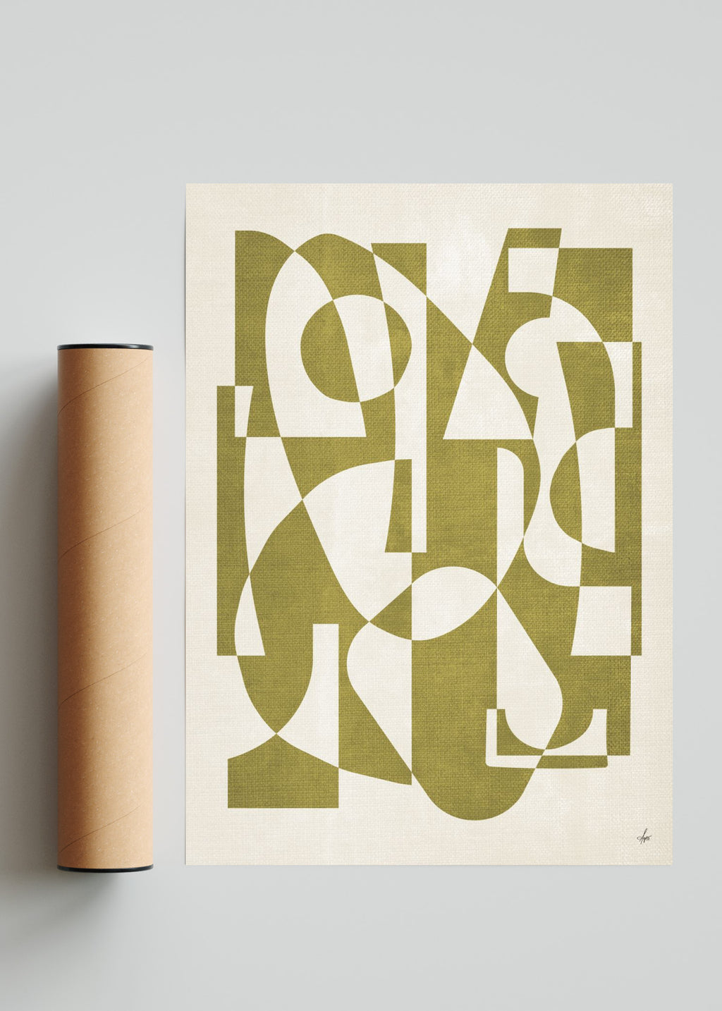 Abstract Art I - Retrato solo print
