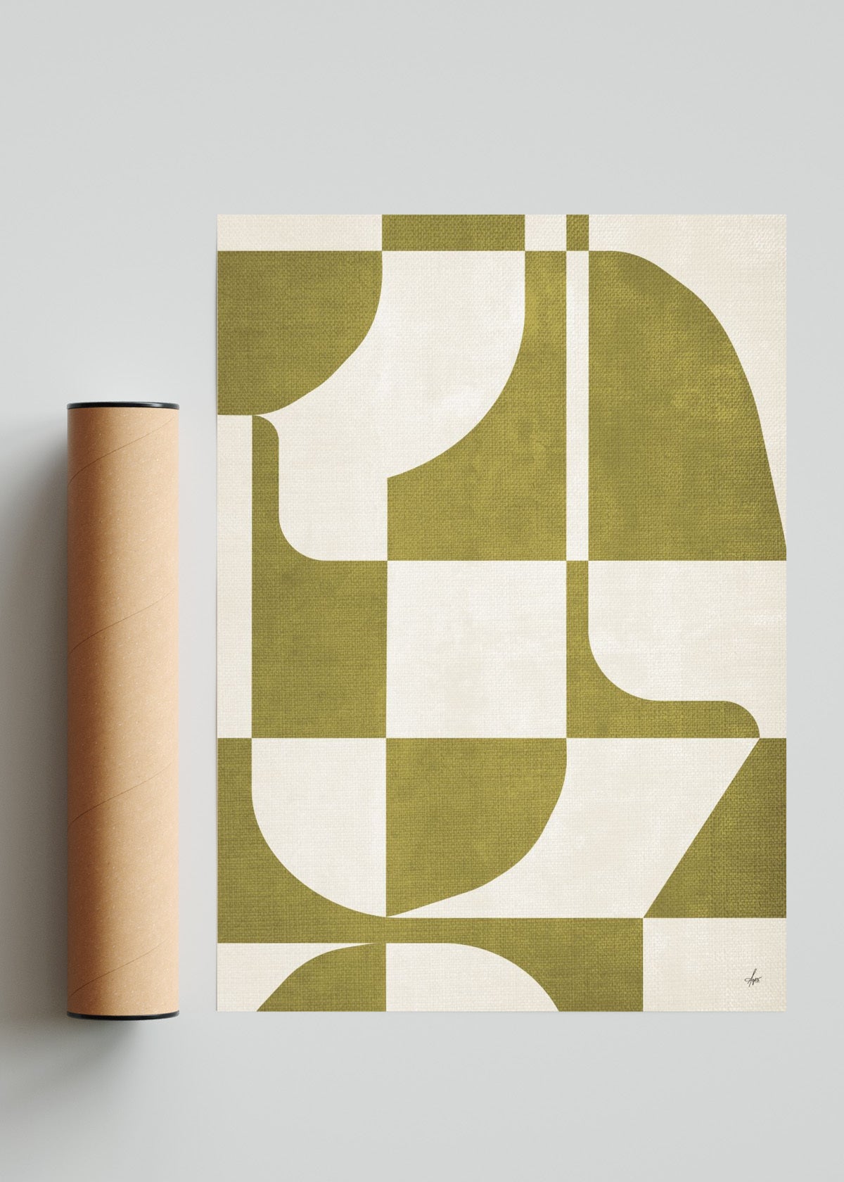 Abstract Art II - Retrato solo print