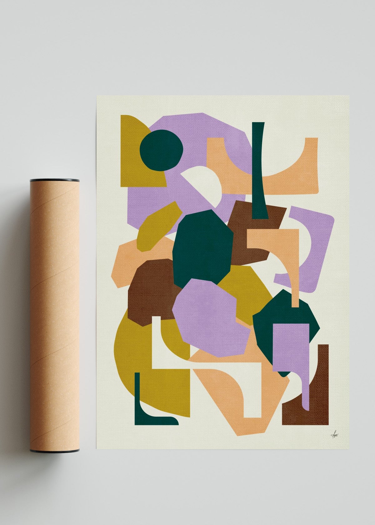 Abstract Art III - Retrato solo print