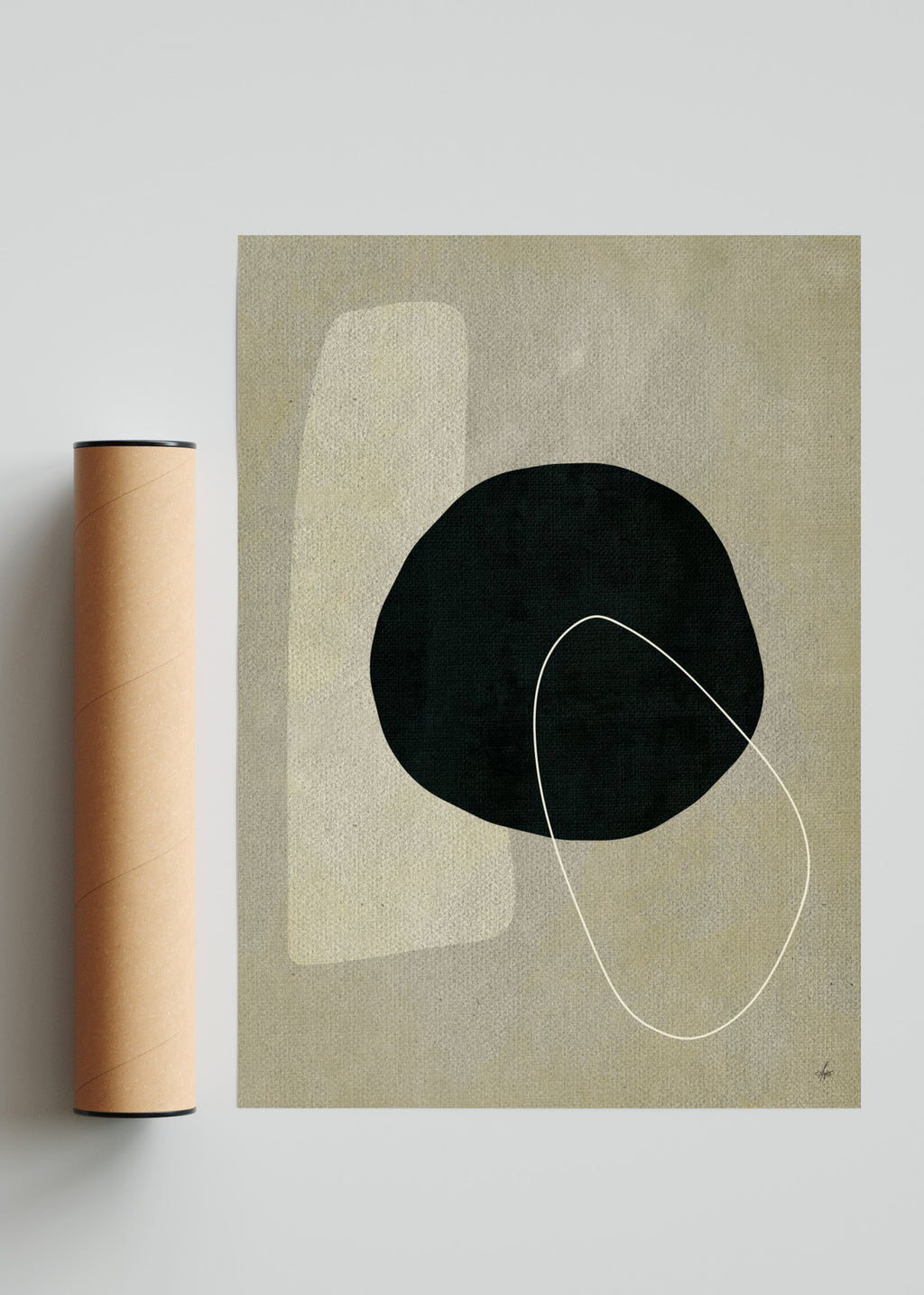 Abstract Art IV - Retrato solo print