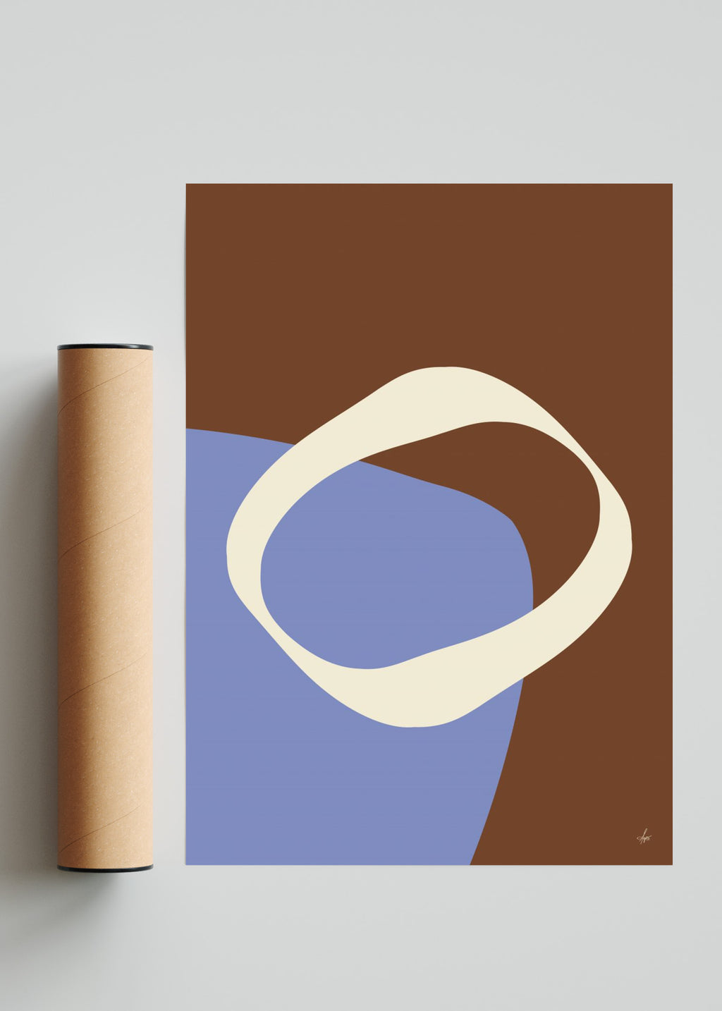 Abstract Art V - Retrato solo print