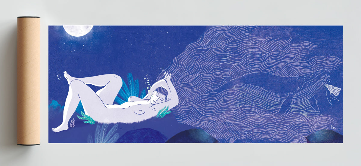 Una siesta en lo profundo - Pano H Solo print