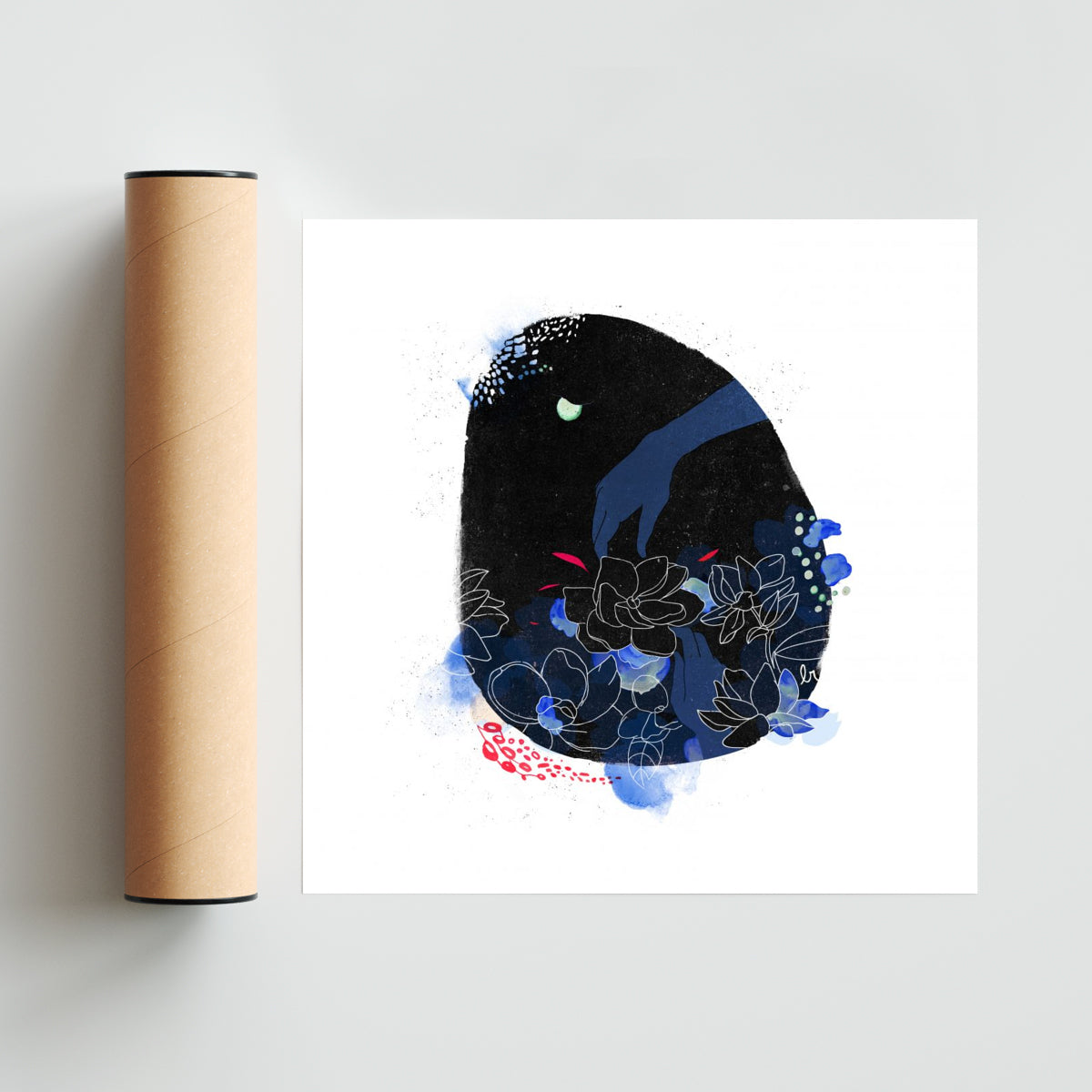 Recolectar jazmines - Cuadrado solo print