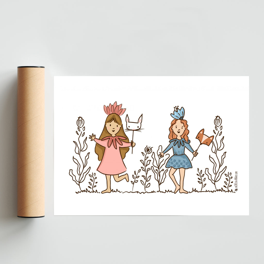 Cuento de hadas - Paisaje Solo print