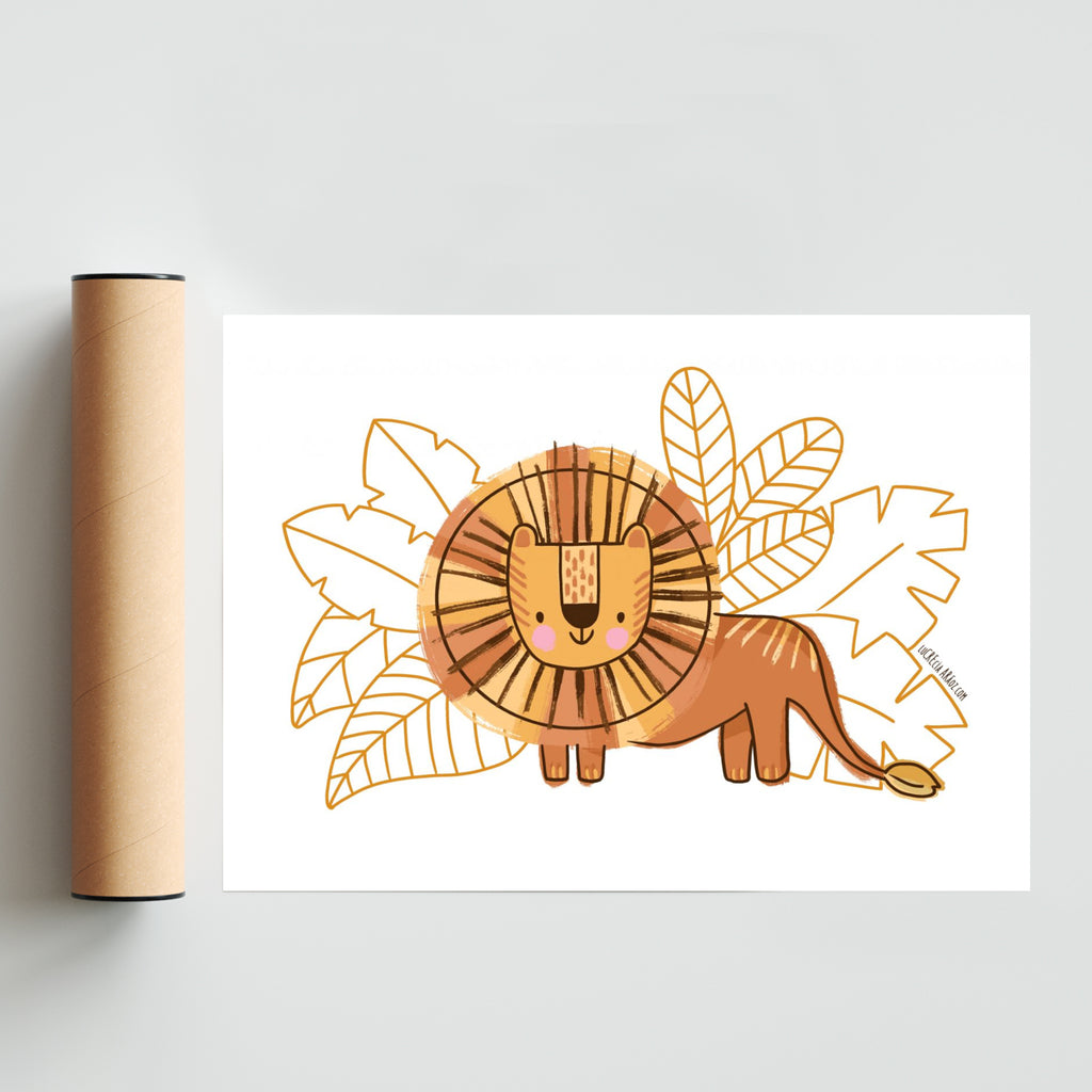 Leonidas Golden - Paisaje Solo print
