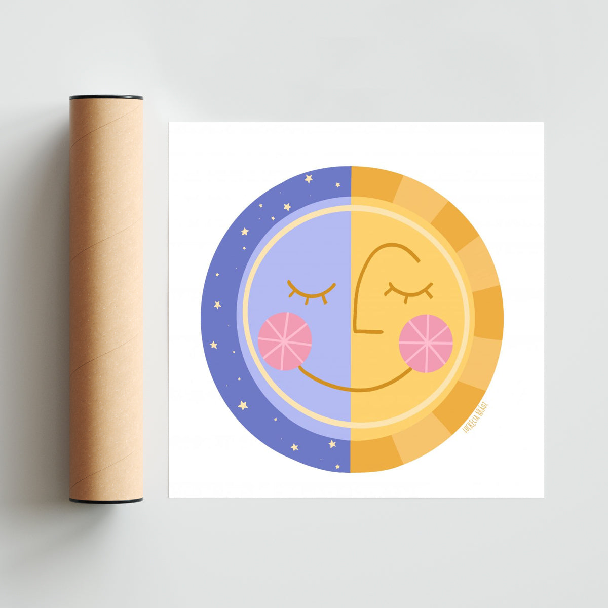 Noche & Día - Cuadrado solo print