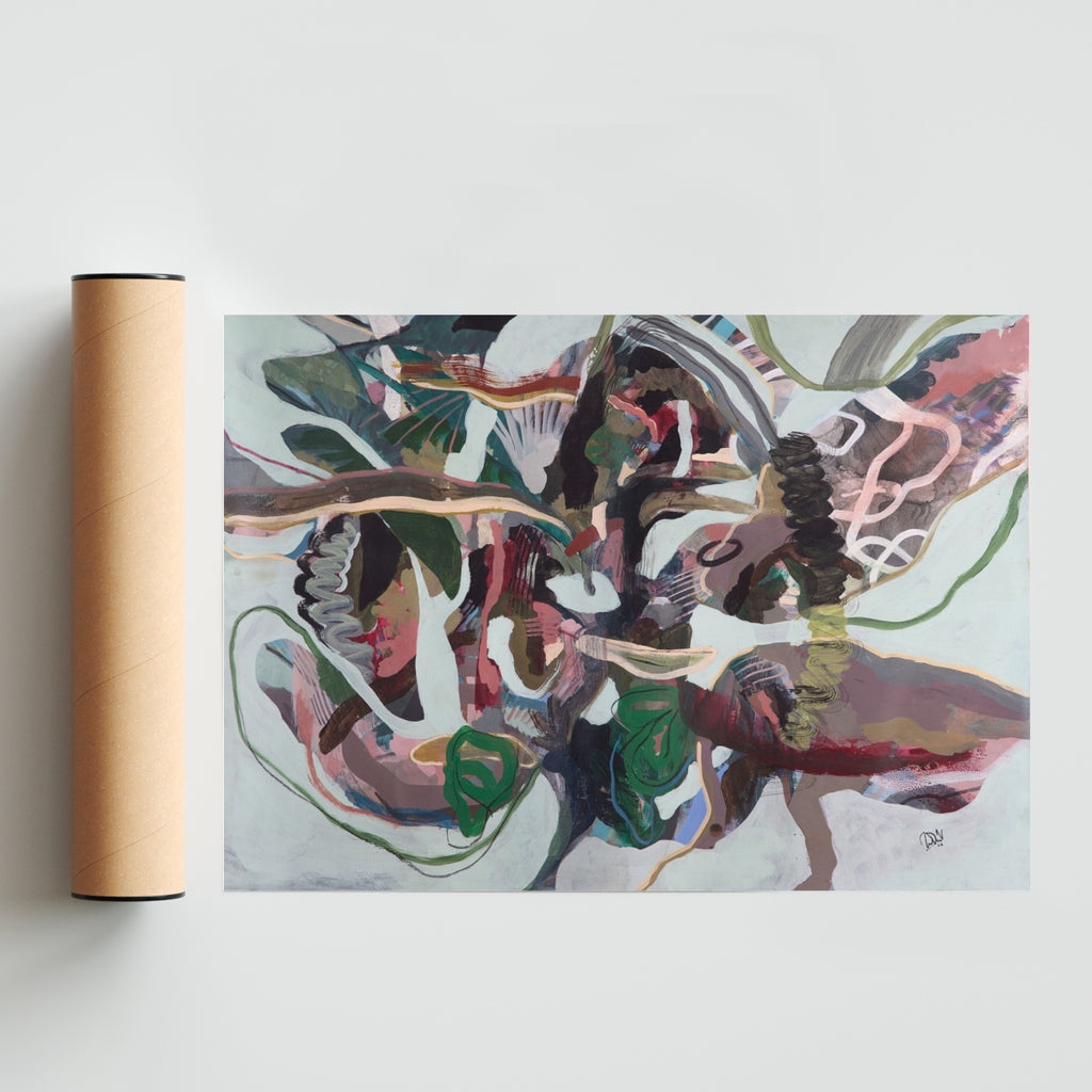Fantasia de una flor - Paisaje Solo print