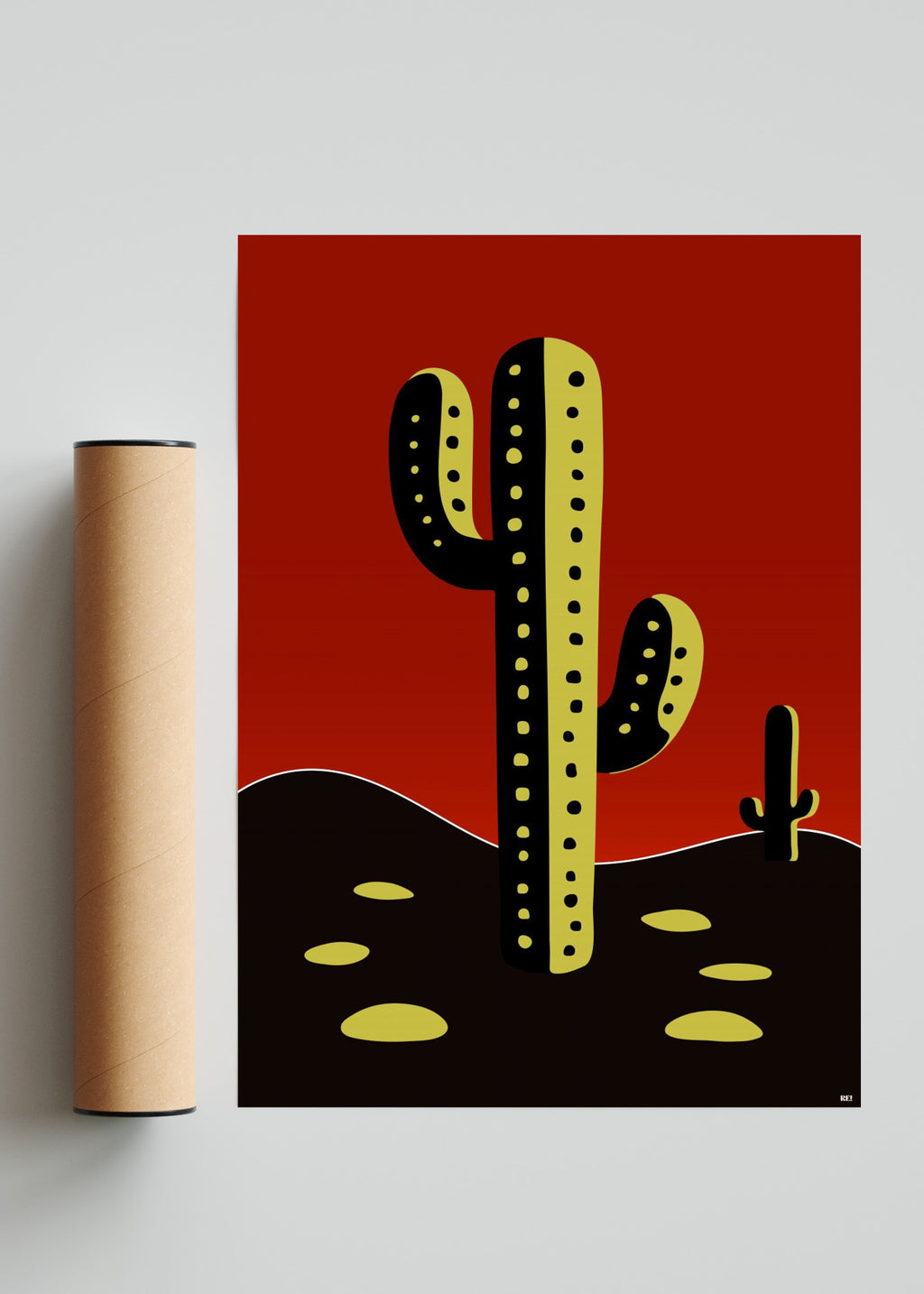 "Saujil" - Retrato solo print