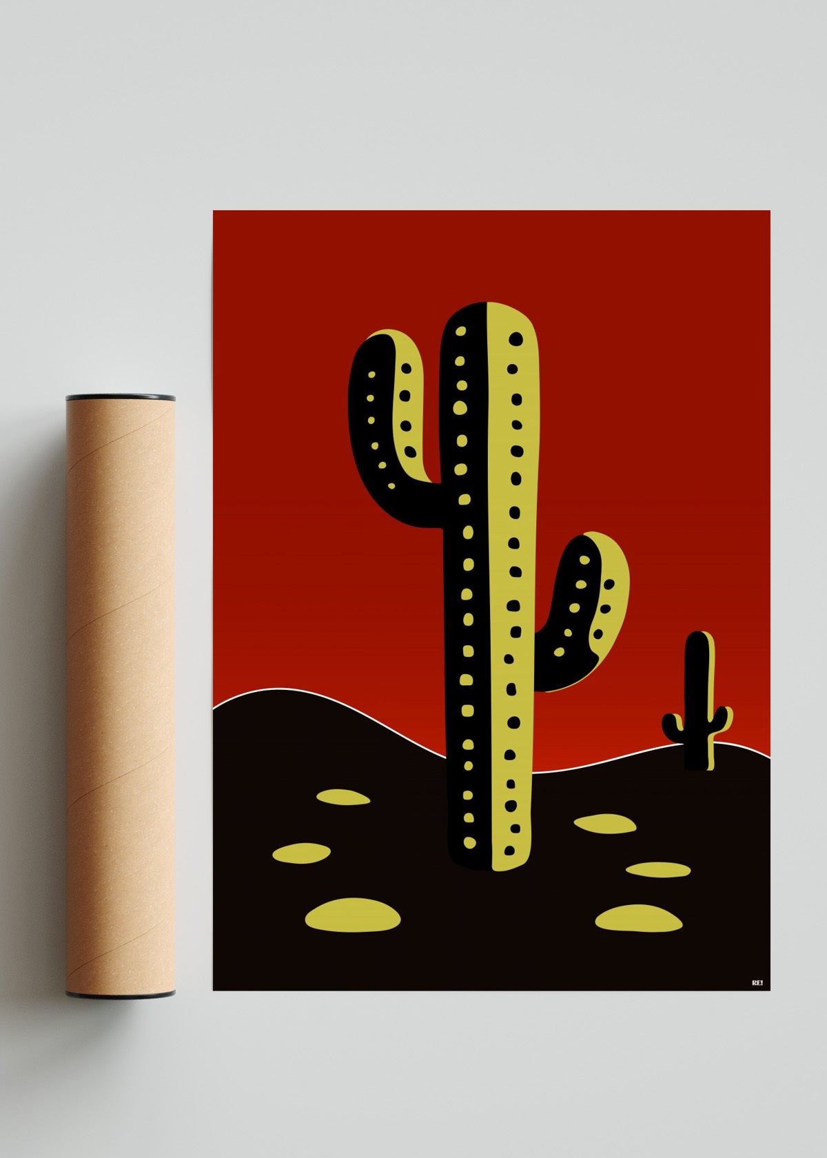 "Saujil" - Retrato solo print