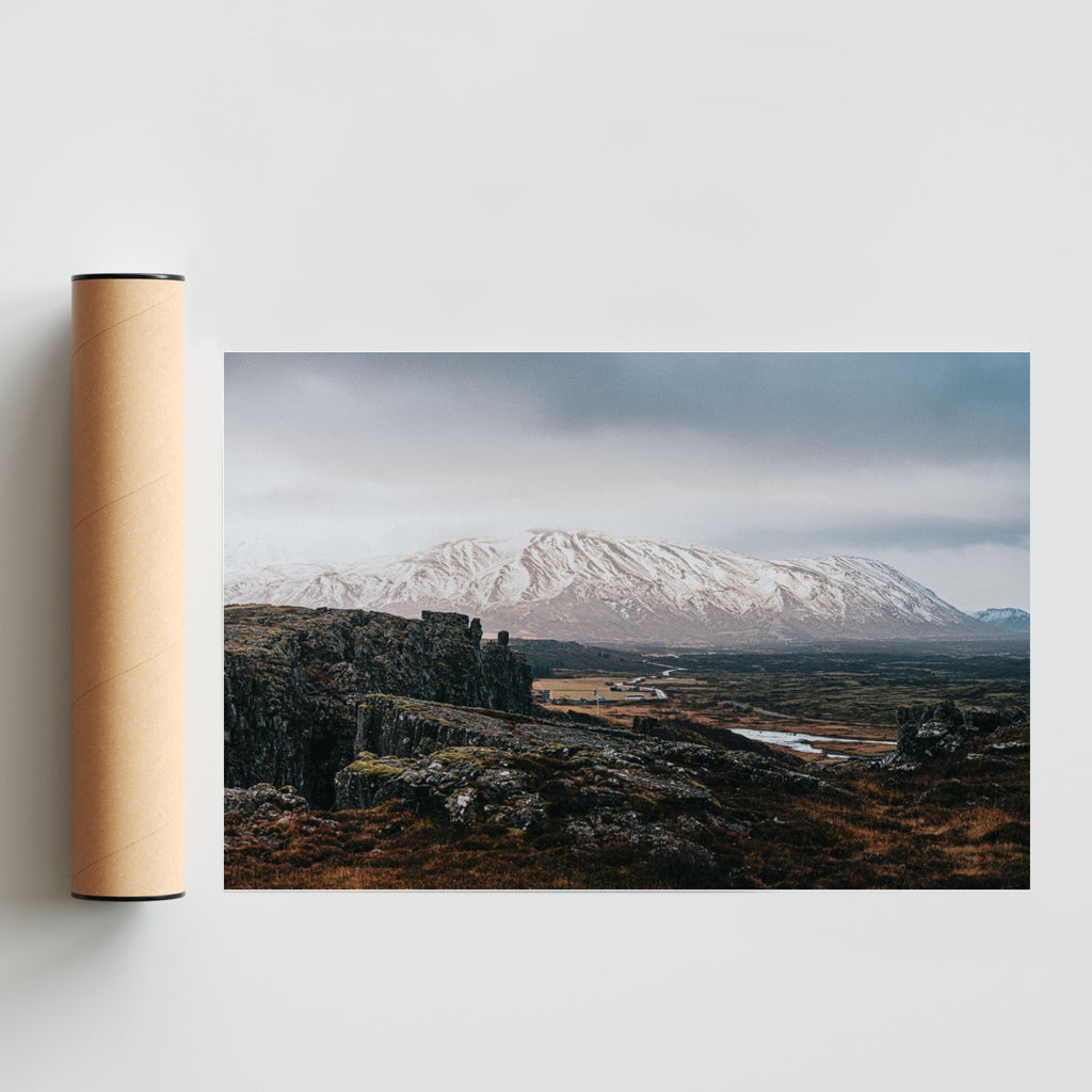 Paisaje Nevado en Islandia - FotoH solo print