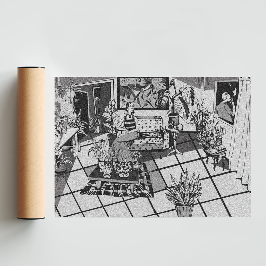 Jardin nocturno - Paisaje Solo print