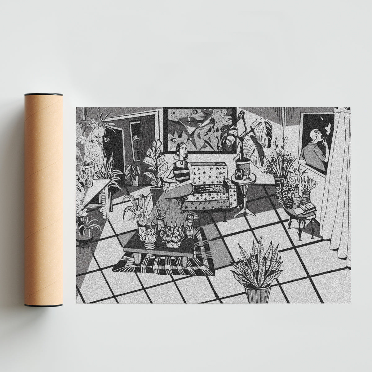 Jardin nocturno - Paisaje Solo print