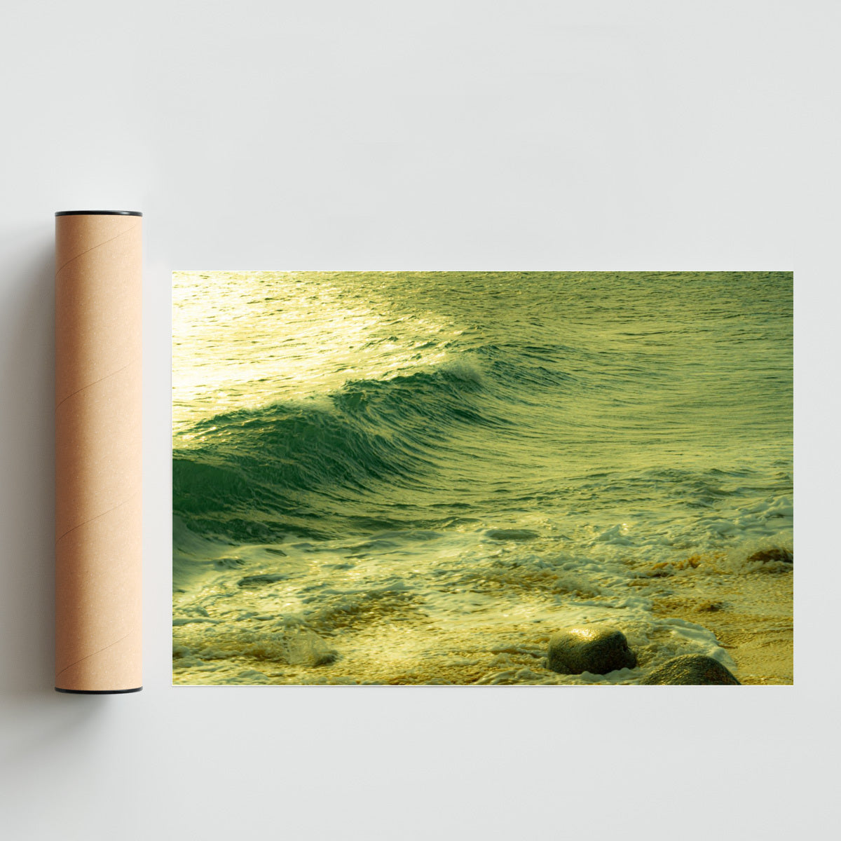 Olas al amanecer - FotoH solo print
