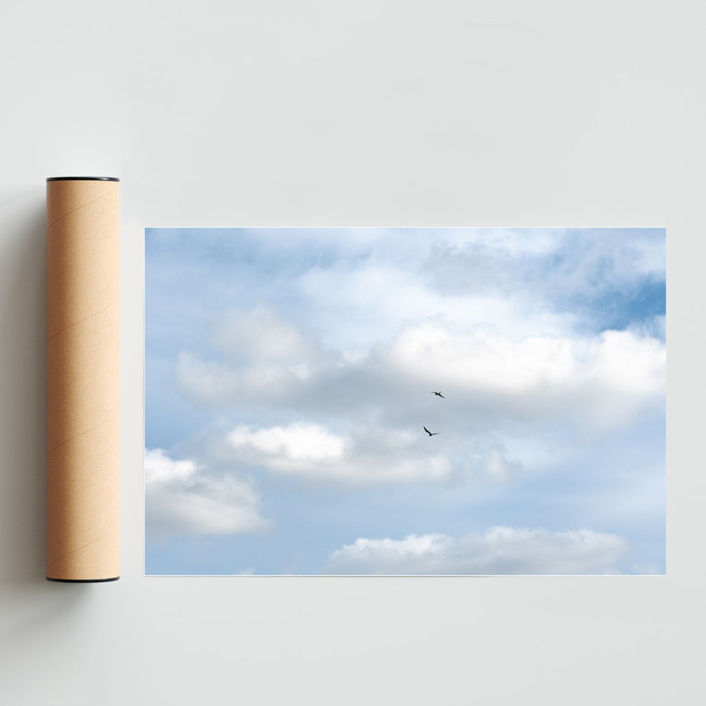 Libre lo abstracto celeste de amor y paz - FotoH solo print