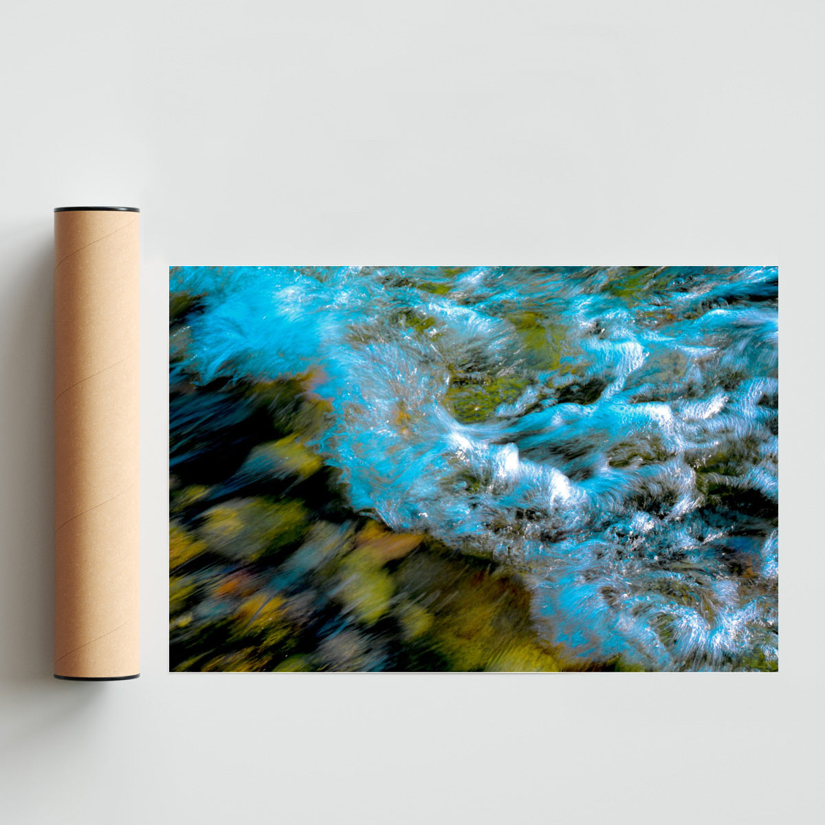 Ola celeste y ocres. Frescos del mar - FotoH solo print