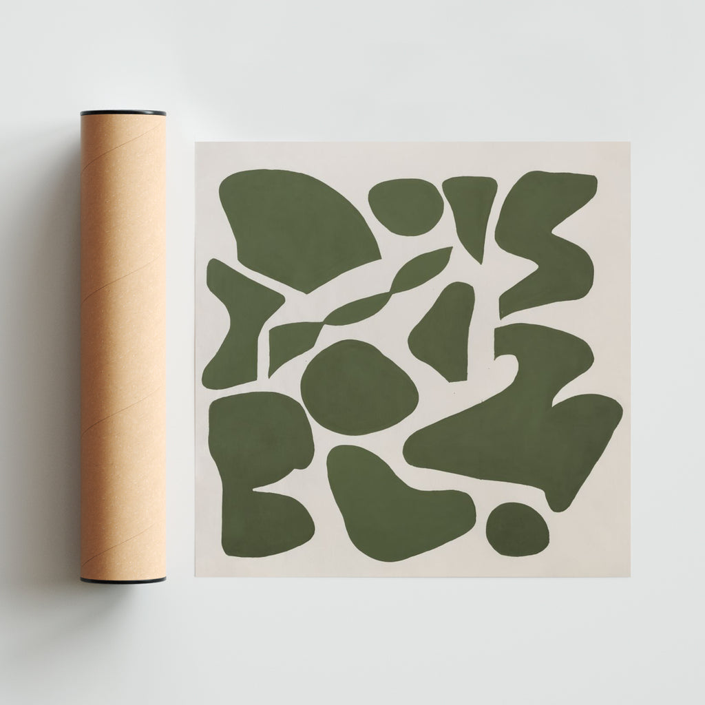 Figuras organicas I - Cuadrado solo print