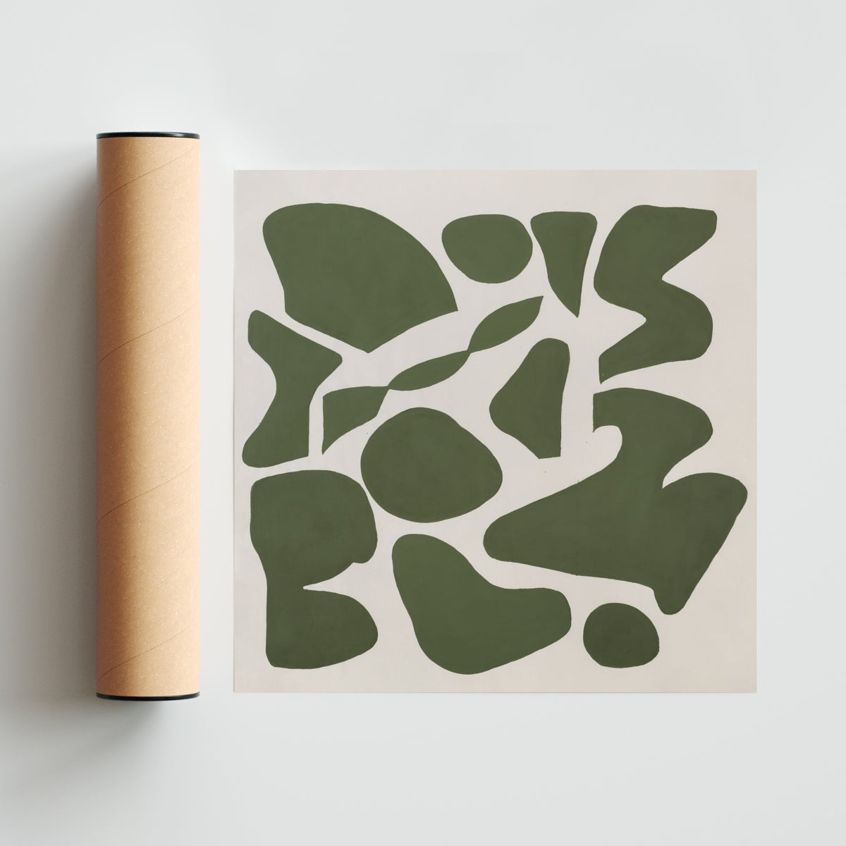 Figuras organicas I - Cuadrado solo print