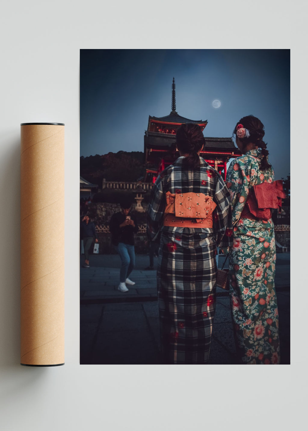 Anochecer en Kiyomizudera - FotoV Solo print