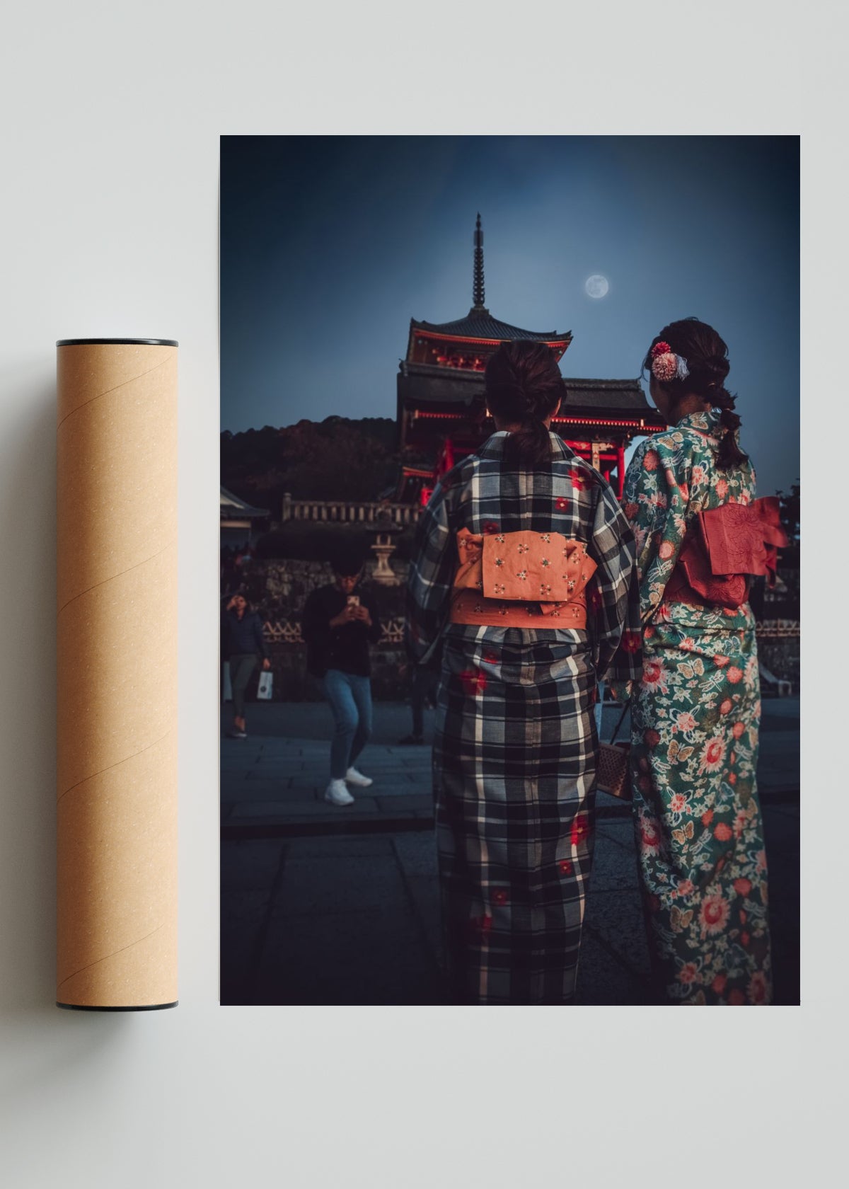 Anochecer en Kiyomizudera - FotoV Solo print
